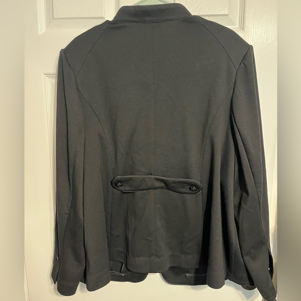 Lane Bryant Black Military Style Blazer Sz 26 - Picture 7 of 9